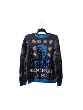 Game of Thrones Silent Night King Ugly Christmas Sweater XXL 100% Cotton HBO